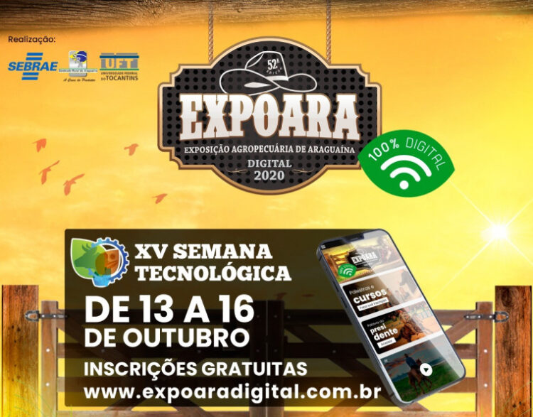 Inscrições para participar da Expoara Digital já estão abertas