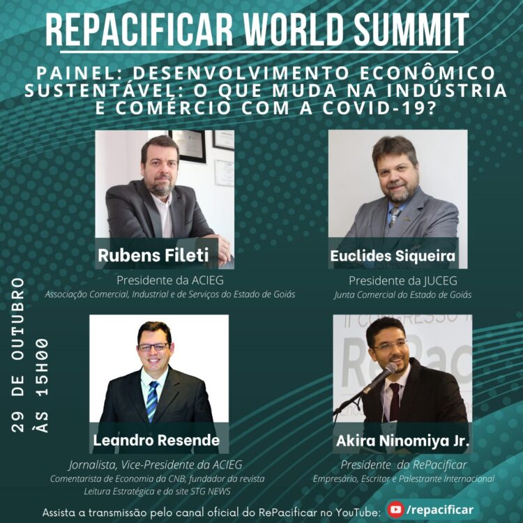 Fórum Internacional RePacificar World Summit discute desenvolvimento econômico sustentável pós-pandemia