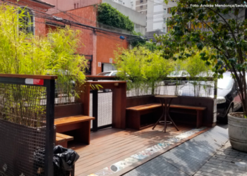 Parklets: novas áreas externas de convívio no comércio de Brasília