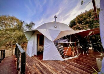 Olho do Dragão Mountain House: conheça hospedagem em estilo domo de Pirenópolis