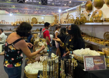 Capim dourado do Tocantins é destaque na maior feira de artesanato da América Latina