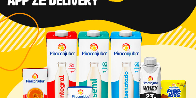Produtos Piracanjuba disponíveis no aplicativo Zé Delivery