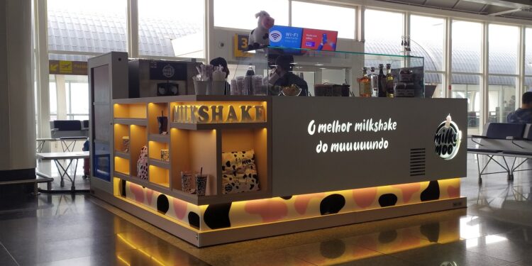 Aeroporto Internacional de Goiânia inaugura quiosque da Milky Moo