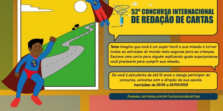 Concurso Internacional de Redação de Cartas, dos Correios, abre inscrições