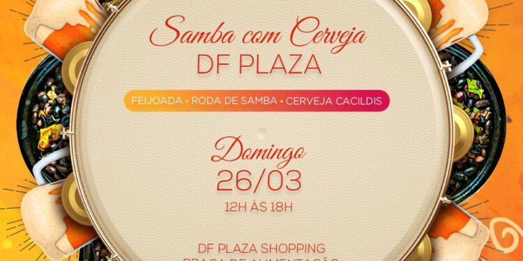 Samba com Cerveja, no DF Plaza Shopping, será no próximo domingo (26)