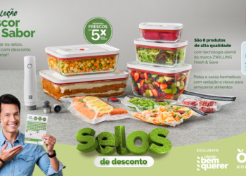 Campanha de selos do Oba Hortifruti oferta potes herméticos