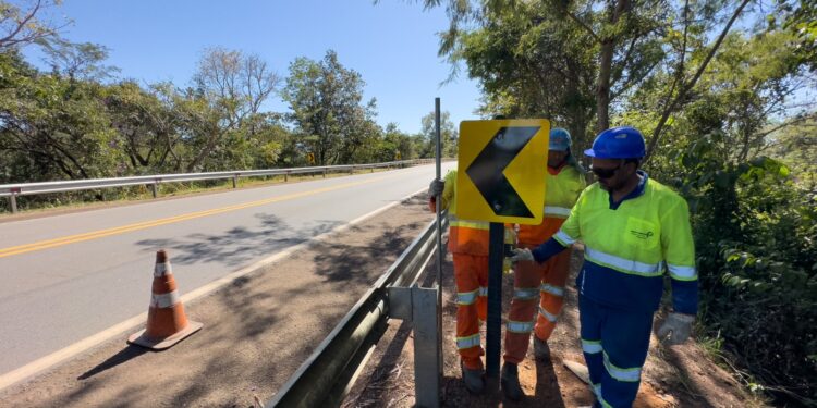 Ecovias do Araguaia realiza retirada vegetal e implantação de sinalização vertical definitiva nas BRs-153, 414 e 080