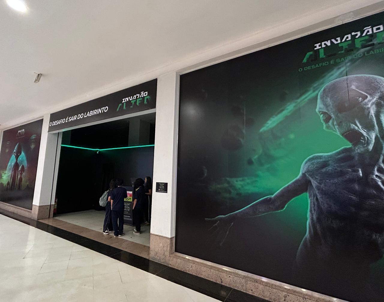 Portal do alien' traz experiência de terror em Shopping da capital