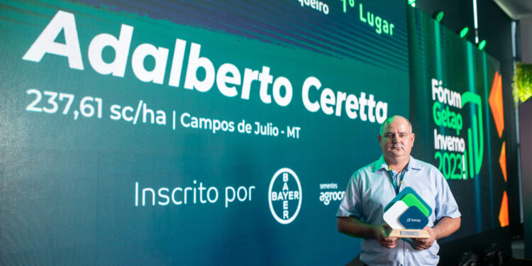 Produtor de Mato Grosso é campeão nacional colhendo 237,6 sc/ha de milho