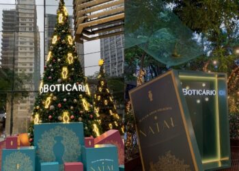 O Boticário presenteia Goiânia com decoração de Natal na Praça Tamandaré