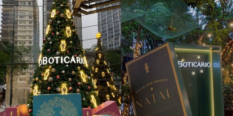O Boticário presenteia Goiânia com decoração de Natal na Praça Tamandaré