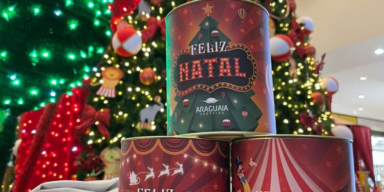 Araguaia Shopping lança promoção de Natal com minichocotones em latas colecionáveis