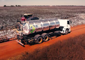 Tanque de abastecimento otimiza deslocamentos de maquinários em fazenda mato-grossense