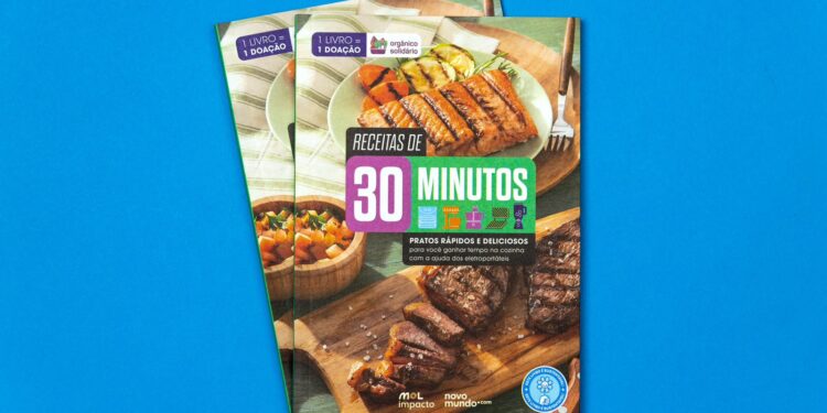 Produto social ensina receitas rápidas e pode gerar mais de R$ 158 mil para combate à fome