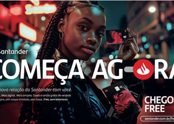 Santander anuncia novo posicionamento de marca, com conta e cartão gratuitos