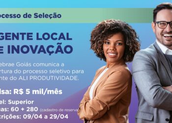 Sebrae Goiás oferta 60 vagas com bolsa de R$ 5 mil; inscrições vão até dia 29/04