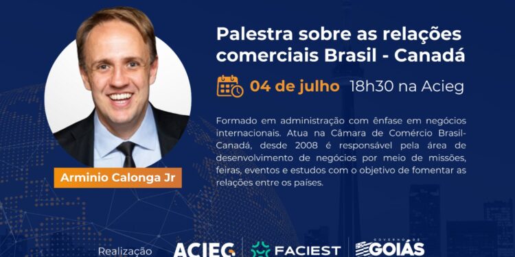 Palestra gratuita apresenta oportunidades de negócios com o Canadá para goianos