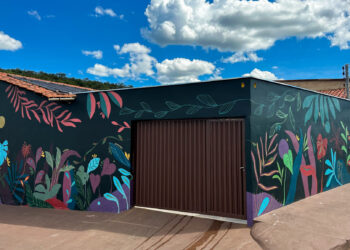 Turismo ganha arte muralista, em Pirenópolis