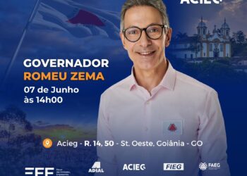 Acieg e Fórum das Entidades Empresariais recebem Romeu Zema, nesta sexta-feira (7), em Goiânia