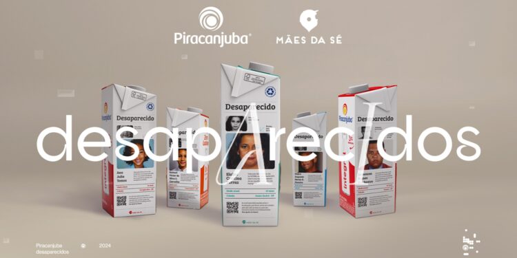 Piracanjuba estampa caixas de leite para auxiliar busca por pessoas desaparecidas