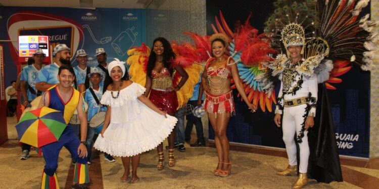 Araguaia Shopping tem carnaval com oficinas infantis, samba e desfile da Beija-Flor