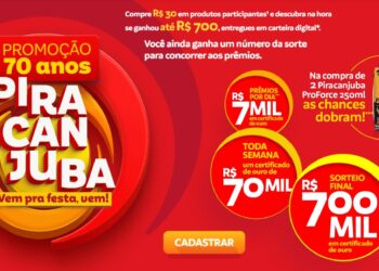 Piracanjuba sorteia R$ 700 mil em promoção que comemora seus 70 anos
