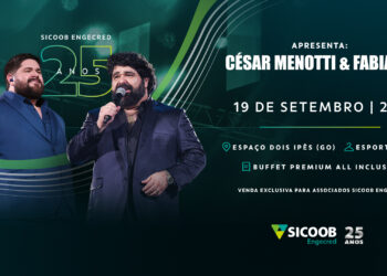 Sicoob Engecred celebra 25 anos com show da dupla César Menotti & Fabiano