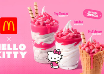 McDonald’s e Hello Kitty: collab traz pelúcias e novas sobremesas
