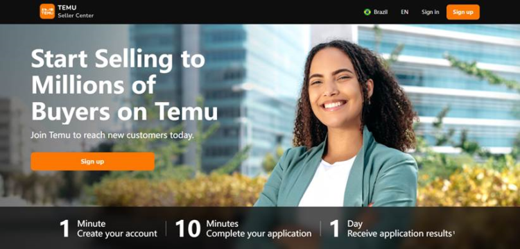 Temu abre sua plataforma às empresas brasileiras