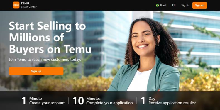 Temu abre sua plataforma às empresas brasileiras