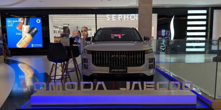 Tiger Omoda e Jaecoo inaugura stand no Flamboyant Shopping
