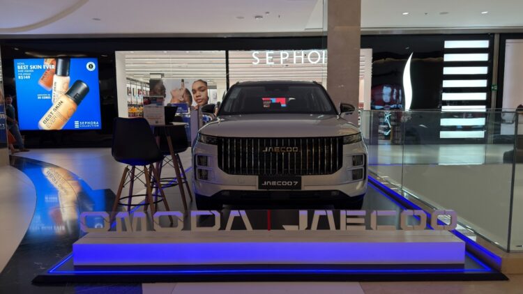 Tiger Omoda e Jaecoo inaugura stand no Flamboyant Shopping