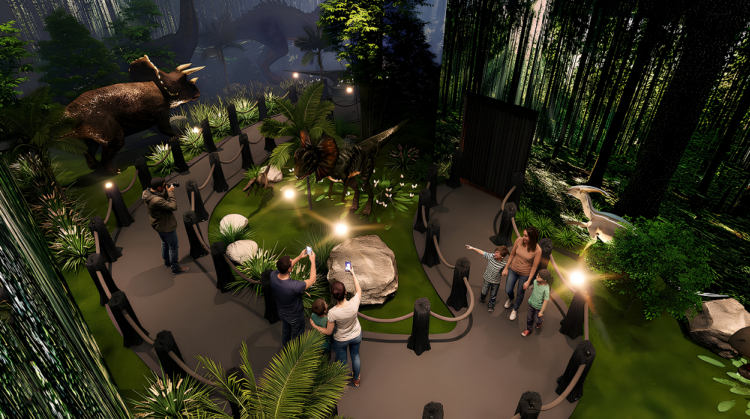 Goiânia recebe megainstalação de dinossauros