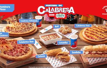 Domino’s lança “Festival de Calabresa” com novidades no cardápio