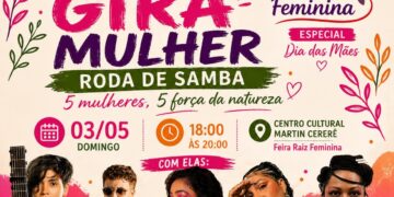 Gira Mulher comemora amanhã, o Dia das Mães, com roda de samba