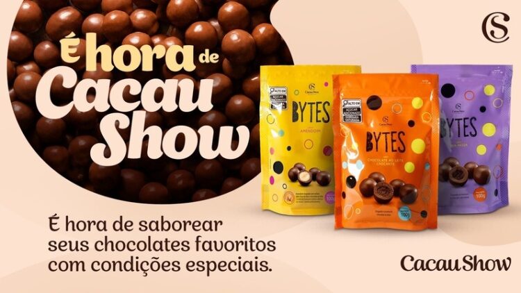 Cacau Show lança promoção progressiva para as linhas Bytes, Mini Show e Montebello