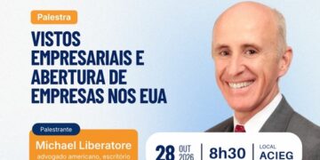 Palestra na ACIEG orienta empresas sobre vistos e abertura de negócios nos EUA